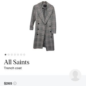 All Saints Coat xs